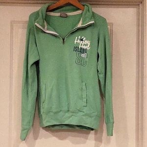 Hilton Head Island Quarter Zip-Sage Green- MV Sport-Large